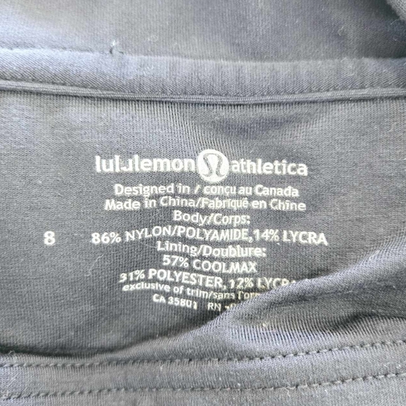 lululemon Black Swan Deep V neck size small - Picture 3 of 9